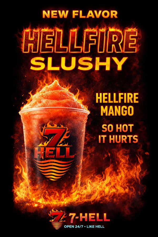 Hellfire Mango Slushy flyer